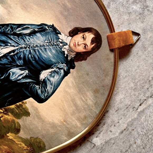 Vintage Pinkie & Blue Boy | Gold Frame | Made in Canada | Decor, Art, Victorian - Picture 5 of 12